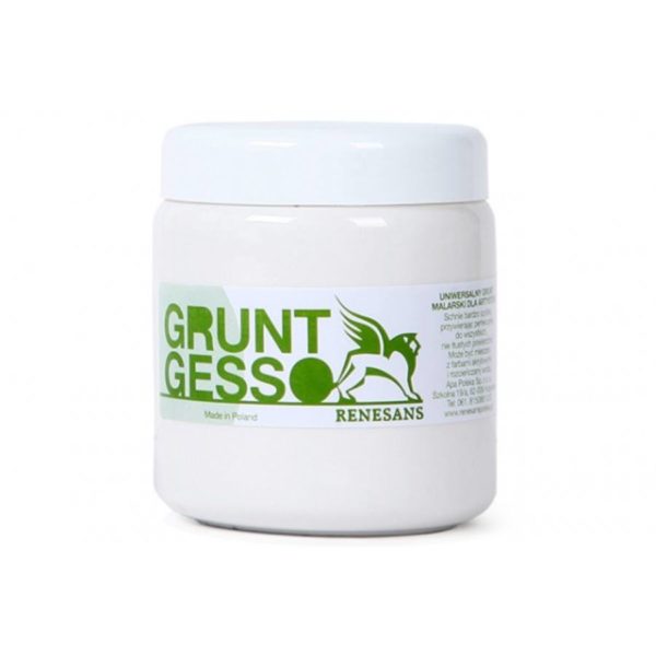 500ML PRIMER PAINT WHITE GESSO RENESANS