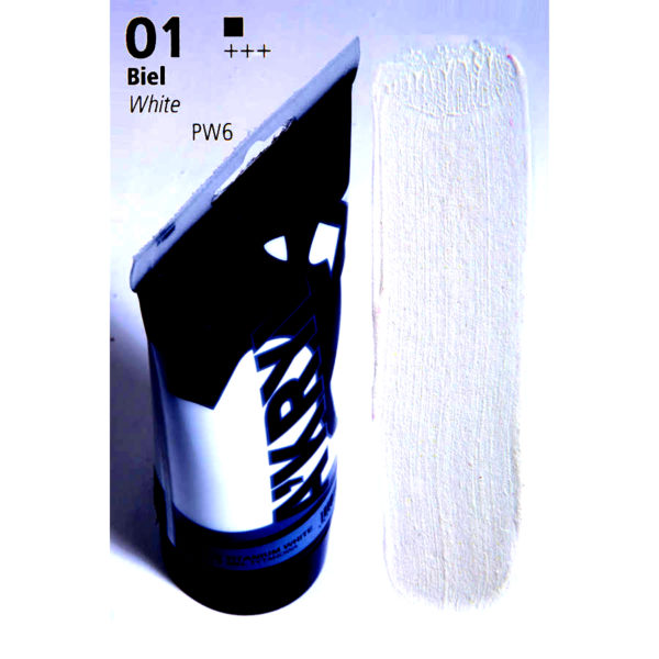 Acrylic Color 200ML RENESANS 01 TITANIUM WHITE