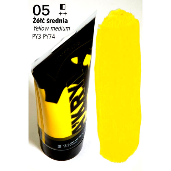 Acrylic Color 200ML RENESANS 05 YELLOW MEDIUM