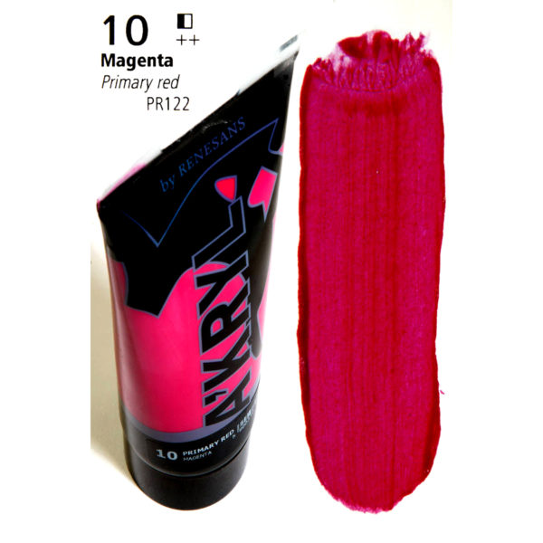 Acrylic Color 200ML RENESANS 10 PRIMARY RED (MAGENTA)