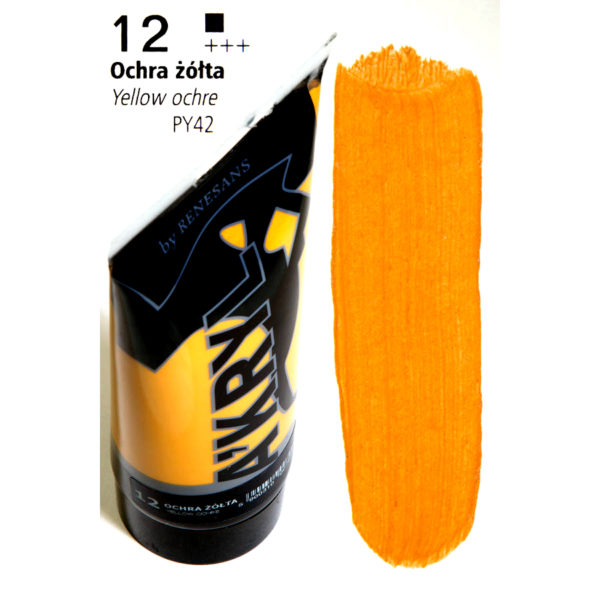 Acrylic Color 200ML RENESANS 12 YELLOW OCHRE