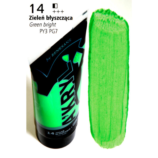 Acrylic Color 200ML RENESANS 14 GREEN BRIGHT