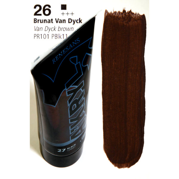 Acrylic Color 200ML RENESANS 26 VAN DYCK BROWN