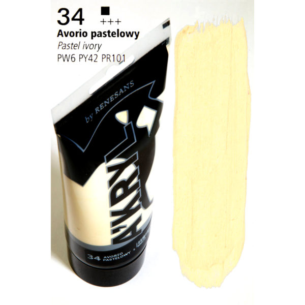 Acrylic Color 200ML RENESANS 34 PASTEL IVORY