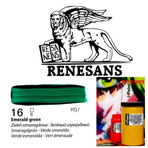 Acrylic Color 500ML I-PAINT RENESANS - 16 EMERALD