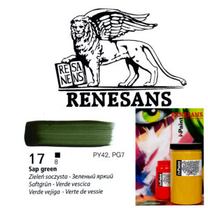 Acrylic Color 500ML I-PAINT RENESANS - 17 SAP GREEN