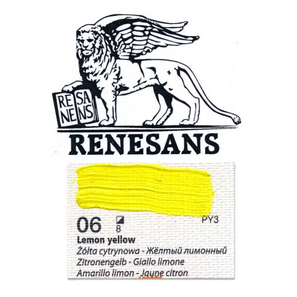 Oil Color 200ML BLUR RENESANS - 06 LEMON YELLOW