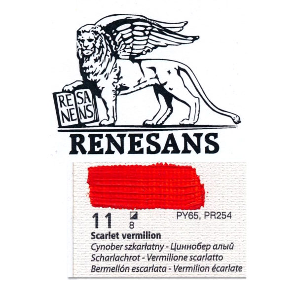 Oil Color 200ML BLUR RENESANS - 11 SCARLET VERMILION