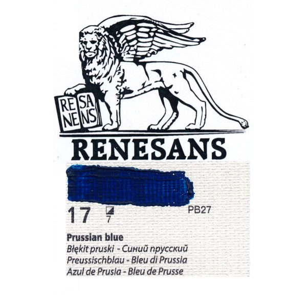 Oil Color 200ML BLUR RENESANS - 17 PRUSSIAN BLUE