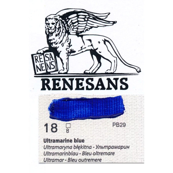 Oil Color 200ML BLUR RENESANS - 18 ULTRAMARINE BLUE