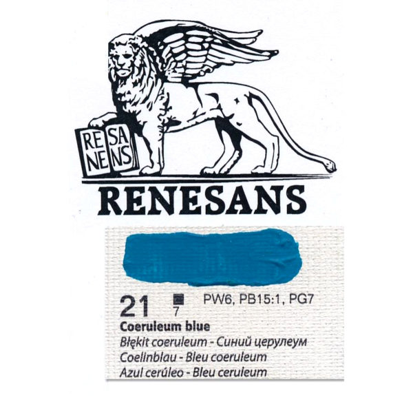 Oil Color 200ML BLUR RENESANS - 21 CERULEAN BLUE