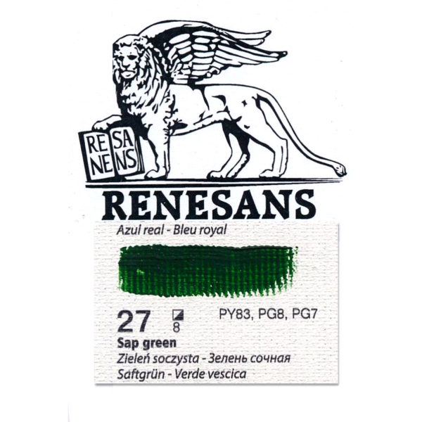 Oil Color 200ML BLUR RENESANS - 27 SAP GREEN