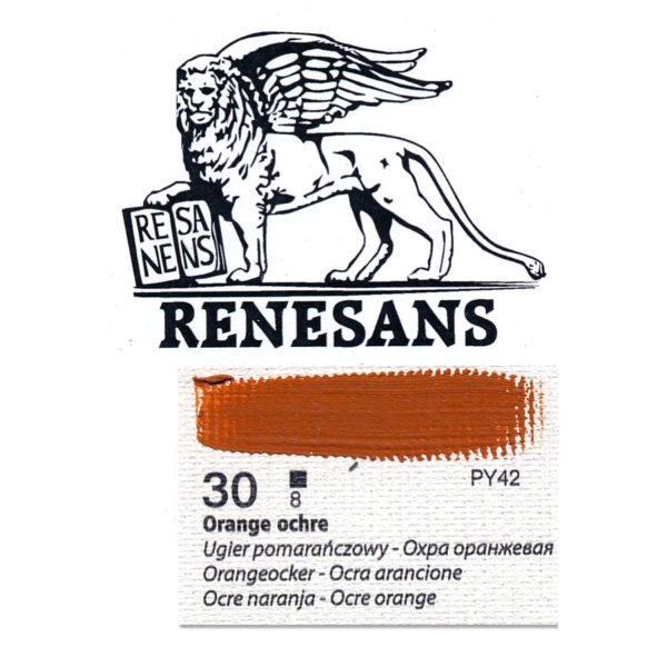 Oil Color 200ML BLUR RENESANS - 30 ORANGE OCHRE