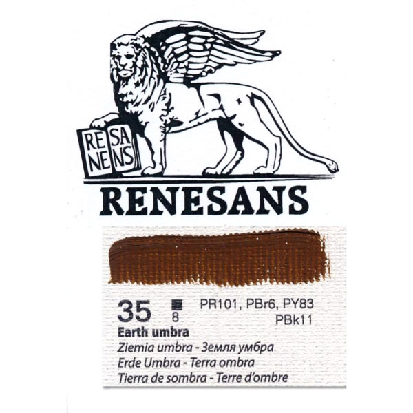 Oil Color 200ML BLUR RENESANS - 35 EARTH UMBRA