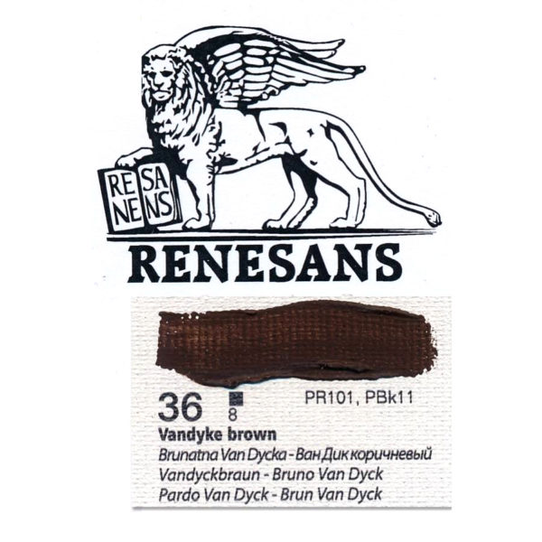 Oil Color 200ML BLUR RENESANS - 36 VANDDYKE BROWN