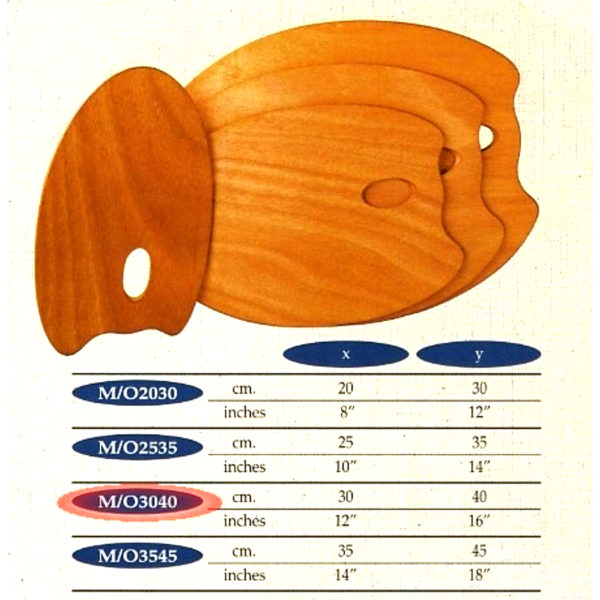 PAINTERS PALETTE OVAL 30X40CM MABEF